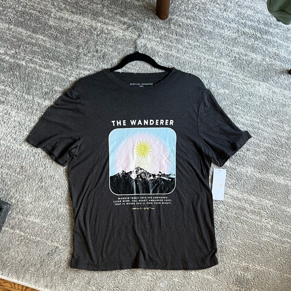 Spiritual Gangster Tops - Spiritual Gangster The Wanderer Short Sleeve Tee Small